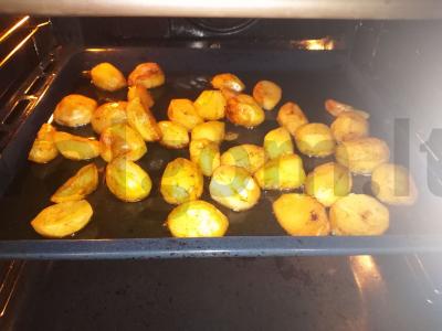 Bulvės žąsų taukuose Žingsnis 5