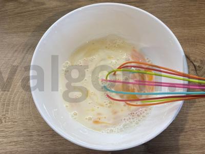 Sūrio omletas su grybais Žingsnis 5