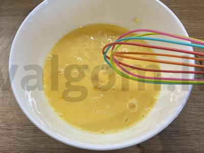 Sūrio omletas su grybais Žingsnis 8