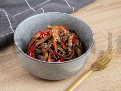 Soba su rūkyta vištiena ir baklažanais Žingsnis 5