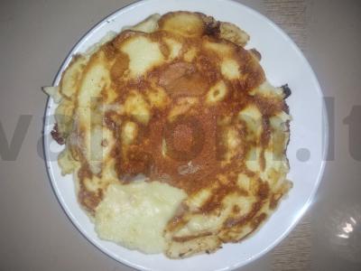 Tingūs pusryčiai khachapuri pagrindine nuotrauka