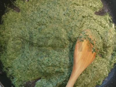 Įspūdingi špinatų makaronai Žingsnis 4