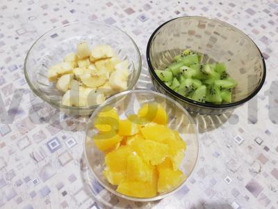 Vaisių desertas Žingsnis 3