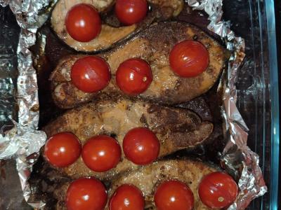 Kepta aštri rožinė lašiša Žingsnis 5