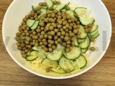 Daržovių salotos su žirneliais ir medumi Žingsnis 3