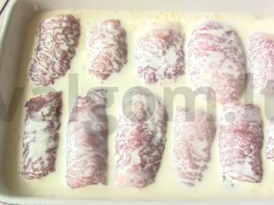 Įdaryti mėsos piršteliai Žingsnis 4