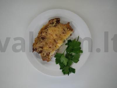Mėsos blyneliai su grybais pagrindine nuotrauka