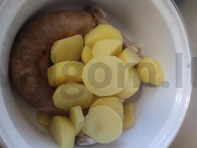 Bešbarmakas su mėsa ir bulvėmis Žingsnis 3