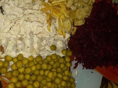 Vaivorykštės salotos Žingsnis 3