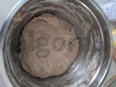 Linų duona su chia sėklomis Žingsnis 3