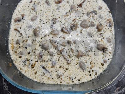 Šampinjonai, kepti grietinėlėje Žingsnis 7