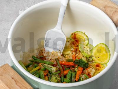 Sveika paelija su kukurūzais Žingsnis 2