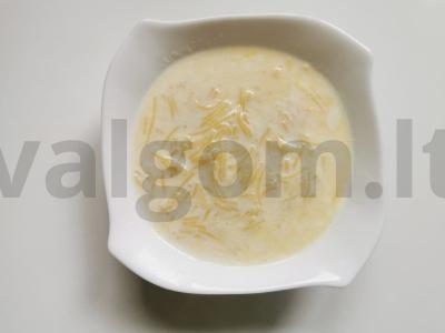 Pieno sriuba su vermišeliais ir cukrumi pagrindine nuotrauka