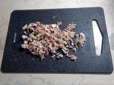 Pica su manų kruopomis, kepta vištiena ir sūriu Žingsnis 4