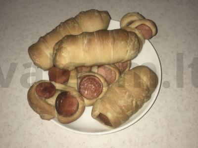 Greitos dešrelės tešloje Žingsnis 5