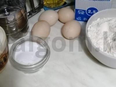 Blynai pusryčiams Žingsnis 1