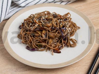 Soba su grybais ir daržovėmis Žingsnis 4