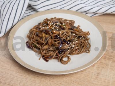 Soba su grybais ir daržovėmis pagrindine nuotrauka