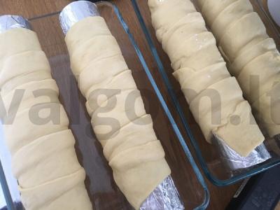 Trdelnik su riešutais ir cinamonu Žingsnis 12