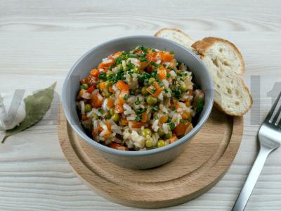 Troškinys su ryžiais ir žaliaisiais žirneliais Žingsnis 5