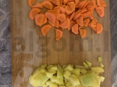 Vegetariška ryžių sriuba Žingsnis 1