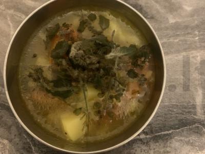Vegetariška ryžių sriuba pagrindine nuotrauka
