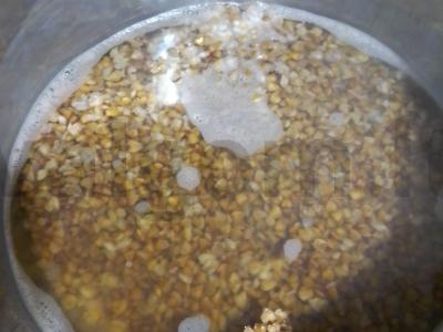 Su grikiais keptas paltusas Žingsnis 1