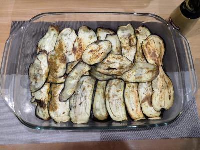 Baklažanų, pomidorų ir kalakutienos apkepas su sūriu Žingsnis 6