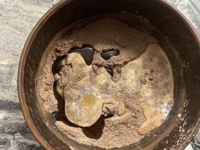 Desertas "A la fondant" per 5 minutes mikrobangų krosnelėje Žingsnis 2