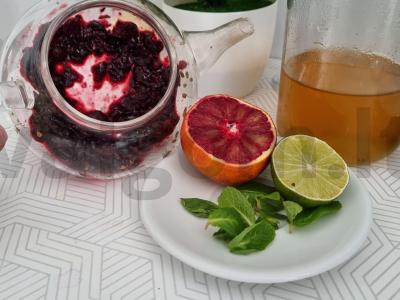 "Kraft" arbata "Juodųjų serbentų, raudonųjų apelsinų ir laimo" Žingsnis 1