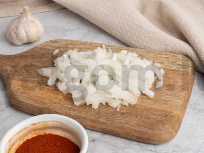 Bulvių košė su malta mėsa ir aromatiniais prieskoniais Žingsnis 1