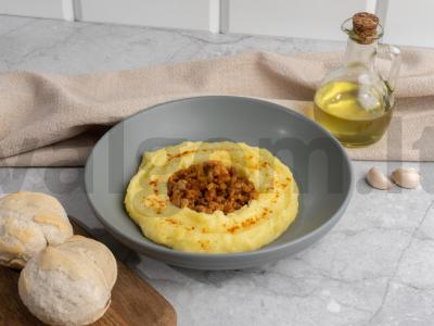 Bulvių košė su malta mėsa ir aromatiniais prieskoniais Žingsnis 4