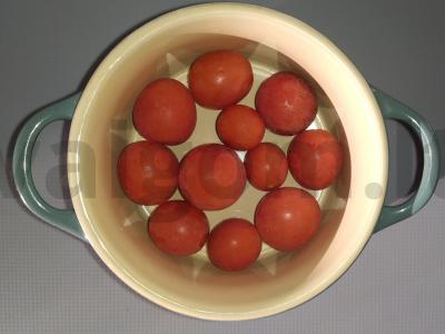 Keptas omletas su pomidorais Žingsnis 1