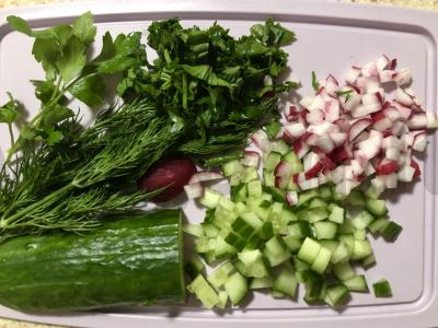 Kiaušinienė be mėsos ir dešros Žingsnis 2