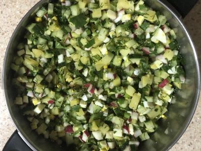 Kiaušinienė be mėsos ir dešros Žingsnis 3