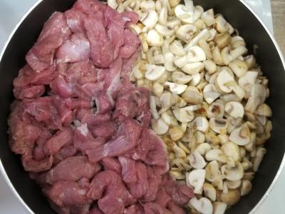 Sultingas jautienos stroganovas su grybais Žingsnis 2