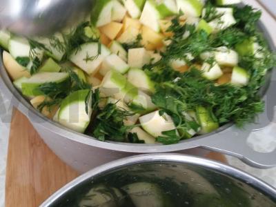 Orkaitėje keptos daržovės grietinės padaže Žingsnis 4