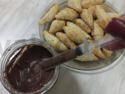"Nutella" mini kruasanai Žingsnis 4