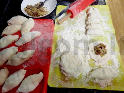 Kopūstų paplotėliai su mėsa Žingsnis 5