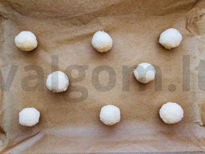 Kokosiniai sausainiai Žingsnis 3