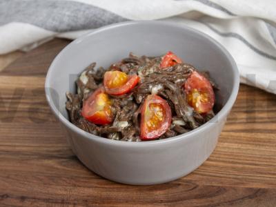 Soba su ožkos sūriu ir vyšniniais pomidorais Žingsnis 4