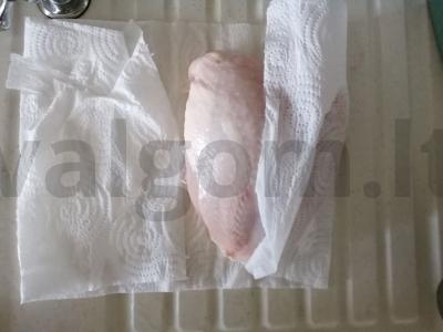 Kepta malta mėsa su grybais Žingsnis 1