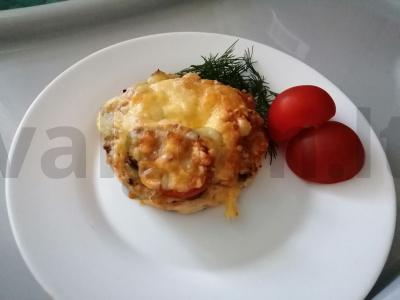 Kepta malta mėsa su grybais pagrindine nuotrauka