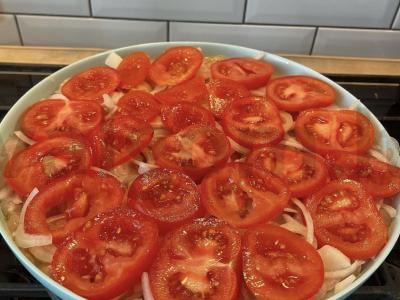 Kepta vištienos krūtinėlė po sūriu su pomidorais Žingsnis 3
