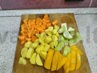 Daržovių tyrė Žingsnis 1