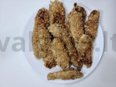 Vištienos krūtinėlė avižiniuose dribsniuose pagrindine nuotrauka