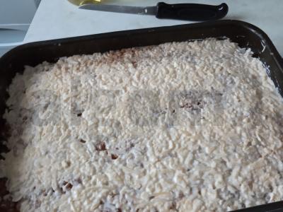Bulvių apkepas su mėsa, sūriu ir pomidorų padažu Žingsnis 4