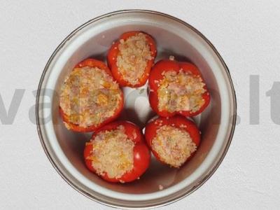 Naminės įdarytos paprikos su kuskusu Žingsnis 3