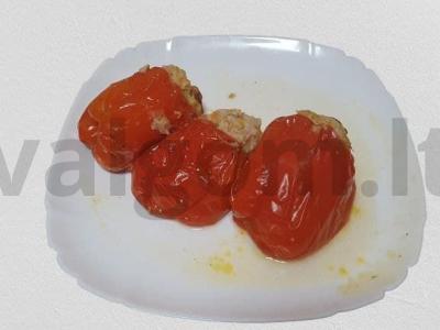 Naminės įdarytos paprikos su kuskusu pagrindine nuotrauka