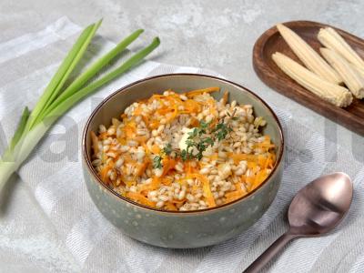 Perlovka su kukurūzais pagrindine nuotrauka